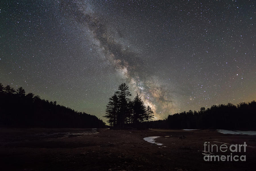 Quabbin Reservoir Milky Way  Photograph by Michael Ver Sprill