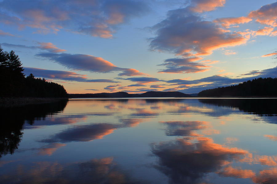 Quabbin Reservoir Sunset Photograph by John Burk