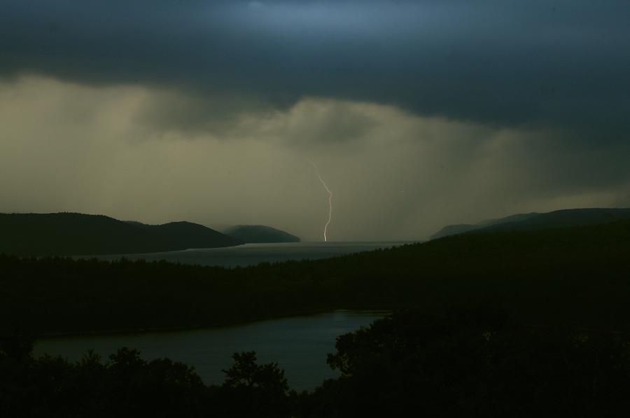 Quabbin Thunderstorm Photograph by John Burk