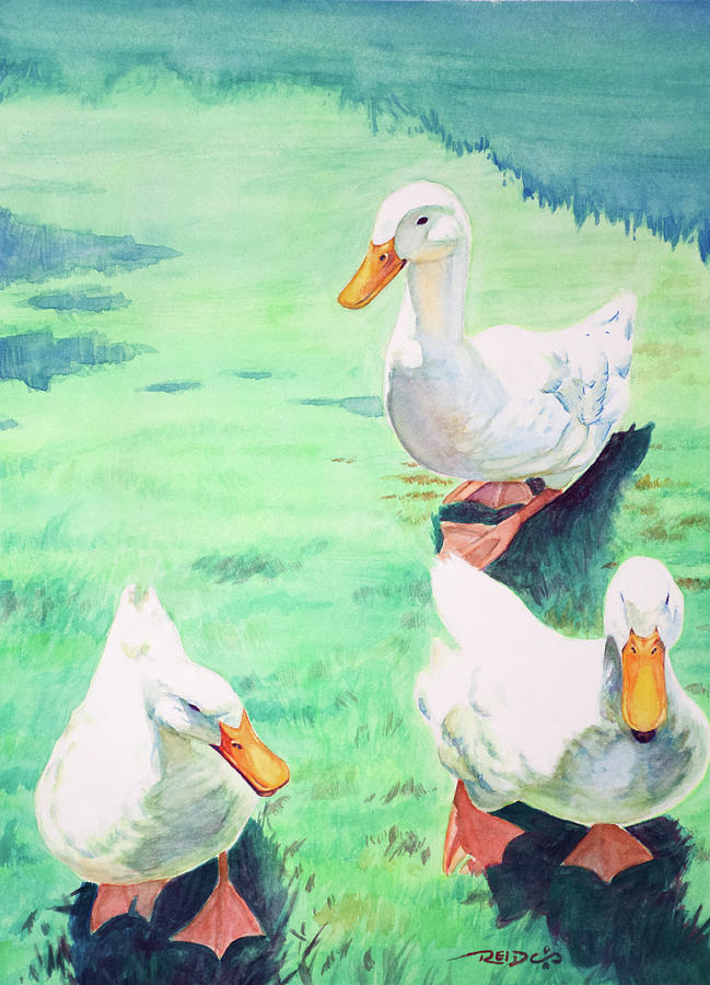 Quack Quack Painting by Christopher Reid