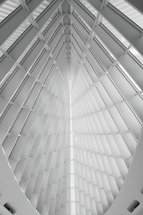 Quadracci Pavilion Structure Pyrography by Judith Barath