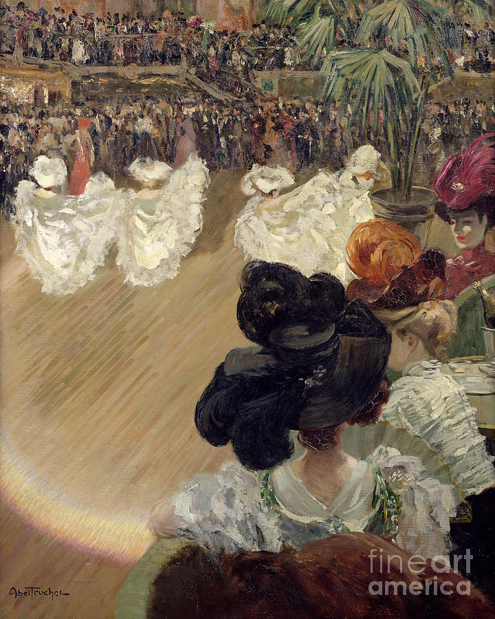 Paris Painting - Quadrille at the Bal Tabarin by Abel-Truchet