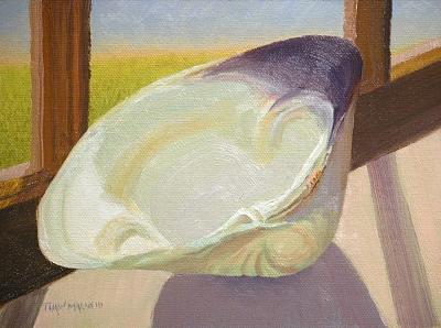 Still Life Painting - Quahog Shell by Thaw Malin III Still Life Painting - Quahog Shell by Thaw Malin III
