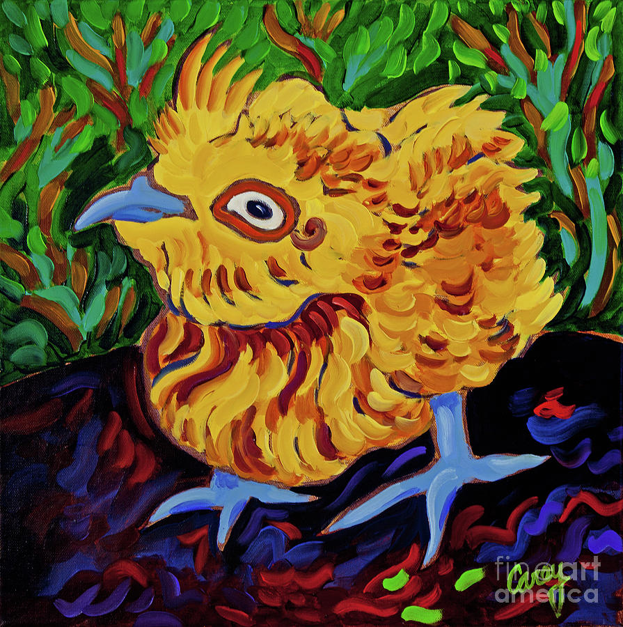 Quail Baby 3 Painting by Cathy Carey