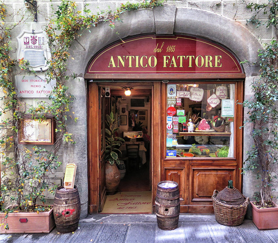 Quaint Restaurant in Florence Photograph by Dave Mills