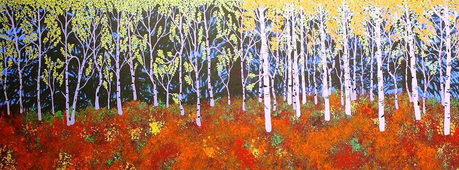 Quaking Aspens Painting by Ralph Root