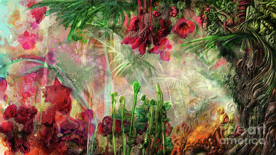 Qualias Jungle Digital Art by Russell Kightley