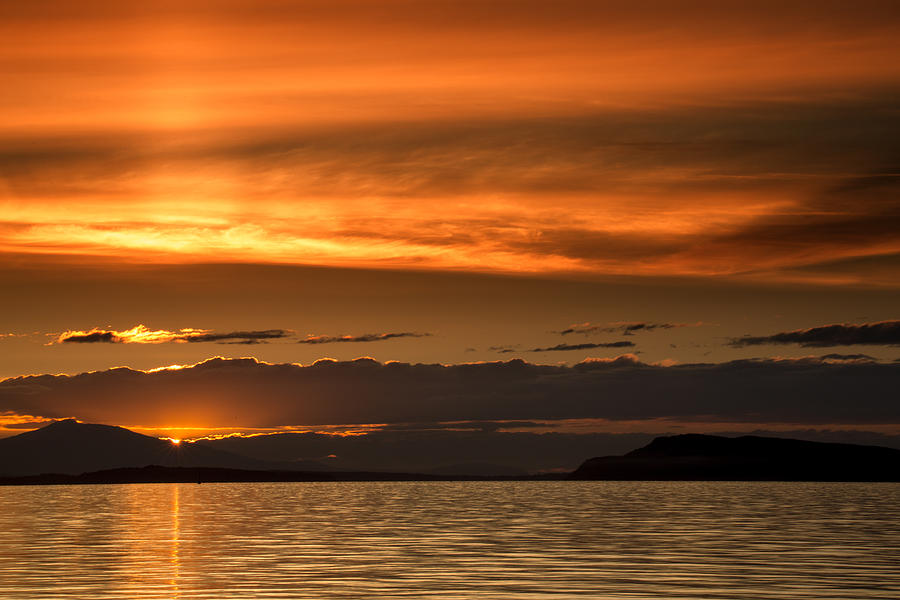 Qualicum Beach Sunset Photograph by Randy Hall