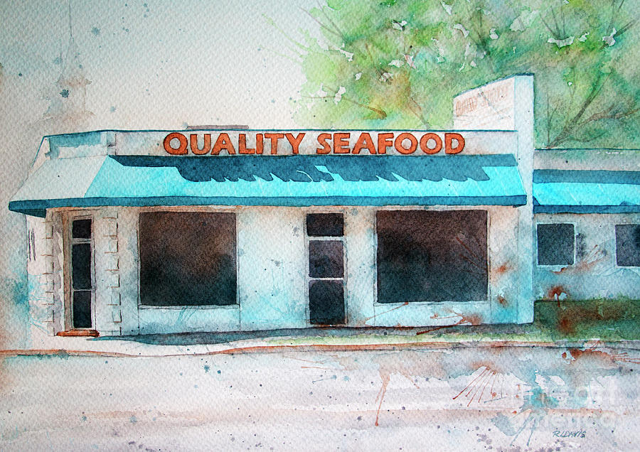 Quality Seafood Painting by Rebecca Davis