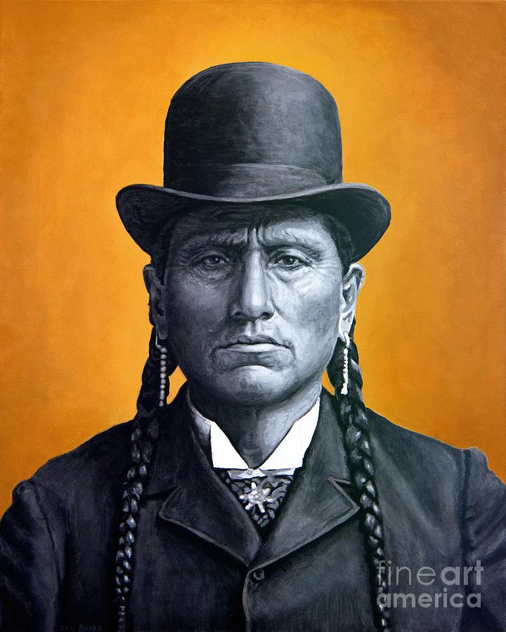 Comanche Painting - Quanah Parker by Stu Braks