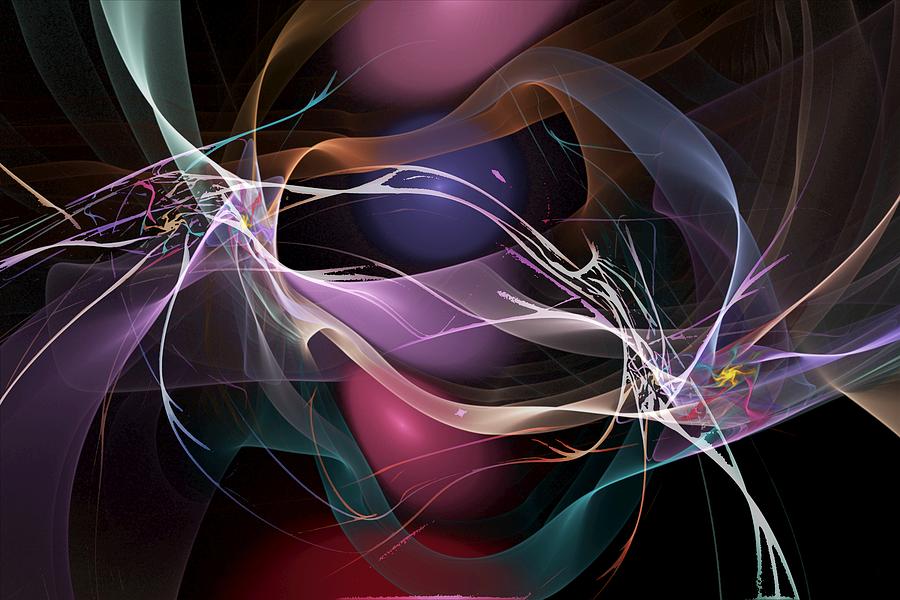 Abstract Digital Art - Quantum Eye View by David Lane
