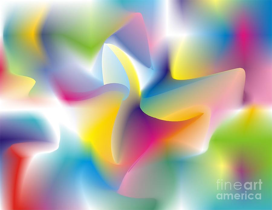 Abstract Digital Art - Quantum Landscape 4 by Walter Neal