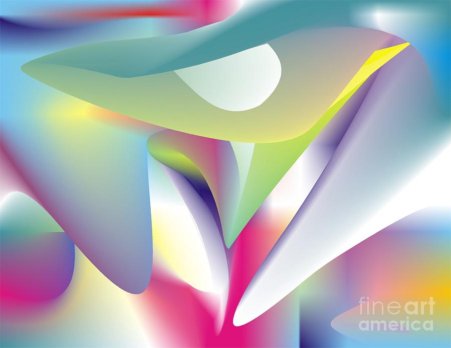 Abstract Digital Art - Quantum Landscape 5 by Walter Neal