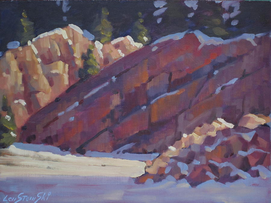 Quarry Shapes Painting by Len Stomski