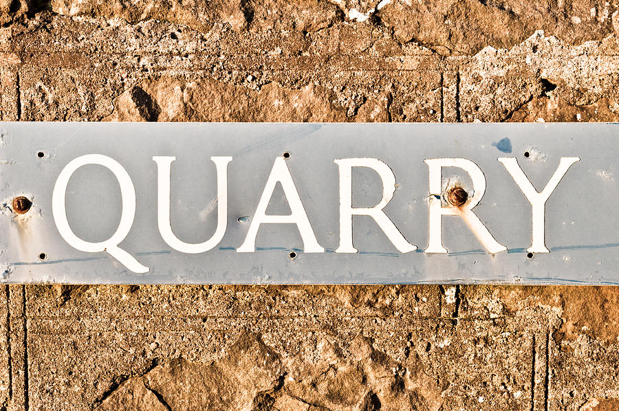 Sign Photograph - Quarry sign by Tom Gowanlock
