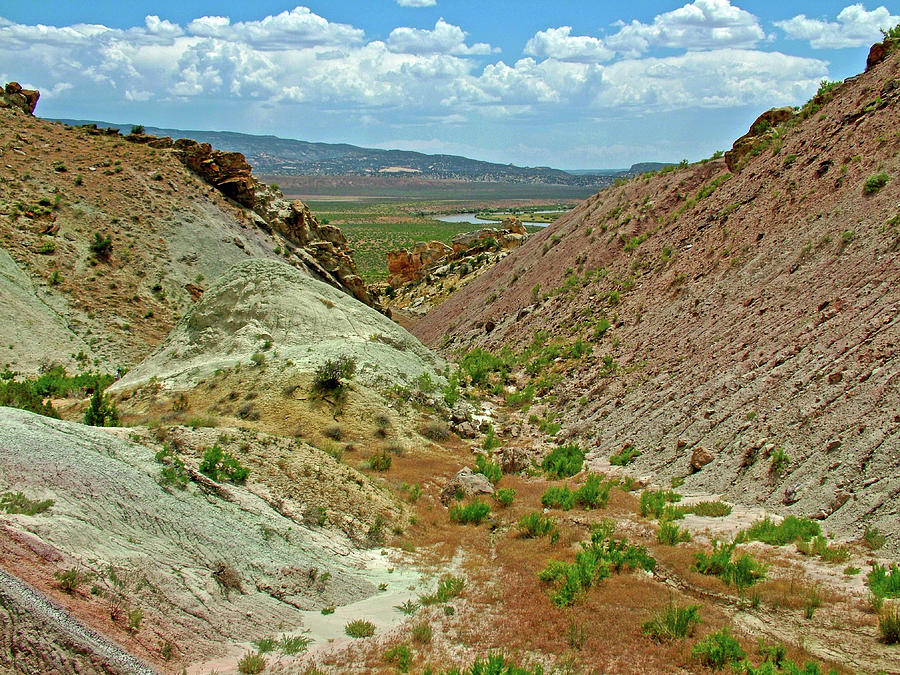 Quarry with Green River Valley in Distance in Dinosaur National Monument, Utah Photograph by Ruth Hager