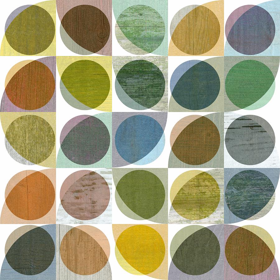 Quarter Circles Layer Project Three Digital Art by Michelle Calkins