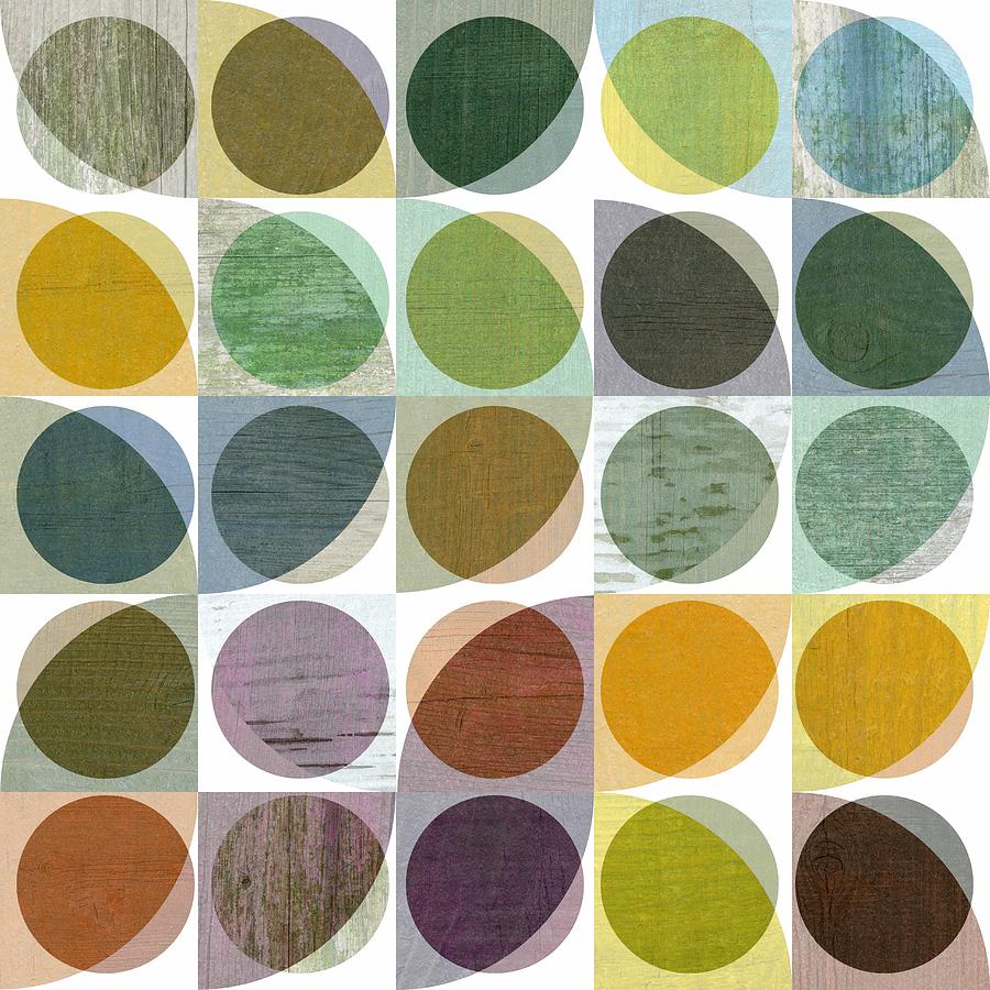 Quarter Circles Layer Project Two Digital Art by Michelle Calkins
