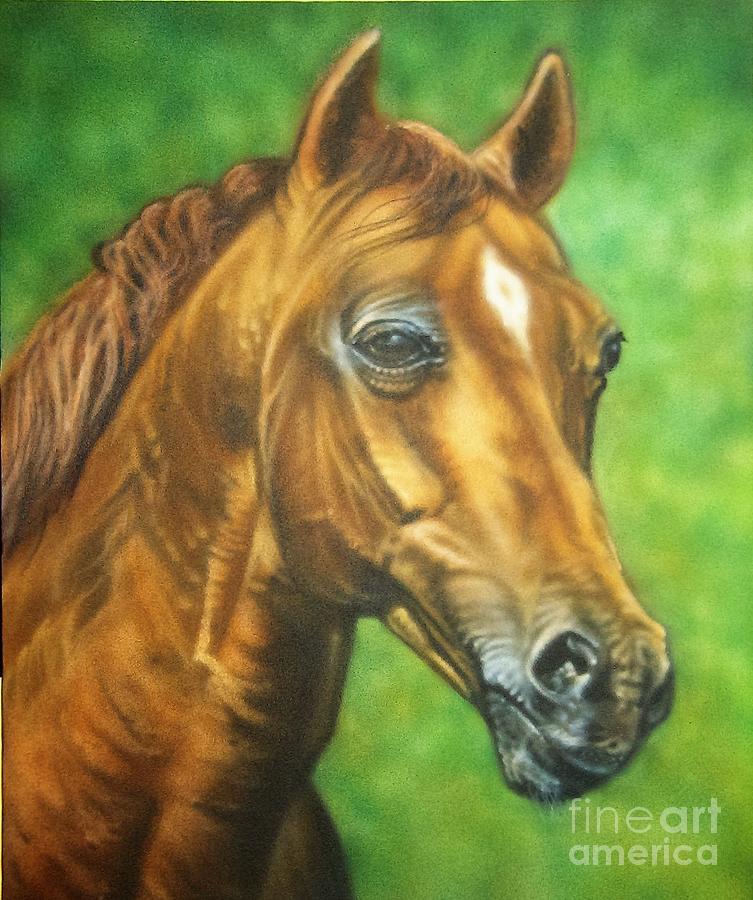 Quarter Horse Painting by Dan Remmel