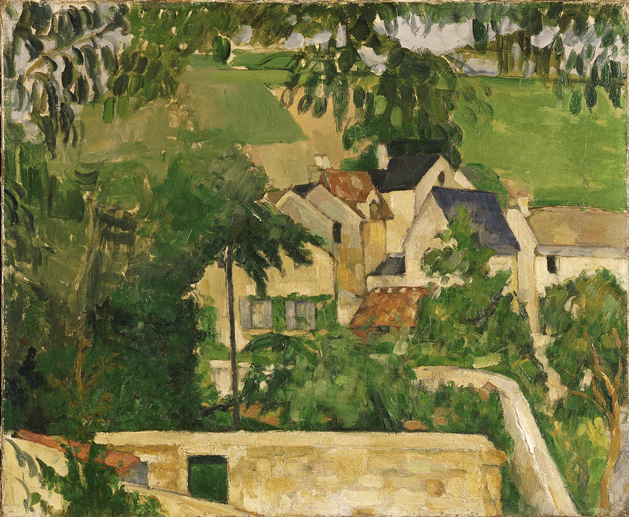 Quartier Four, Auvers-sur-Oise Painting by Paul Cezanne