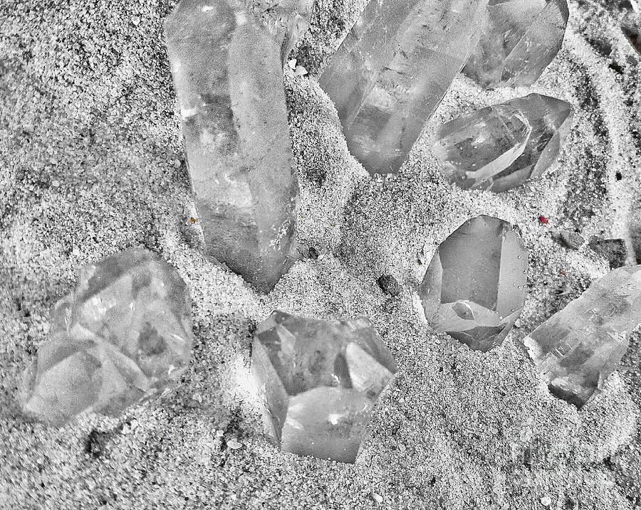 Quartz In Sand Photograph by Rachel Hannah