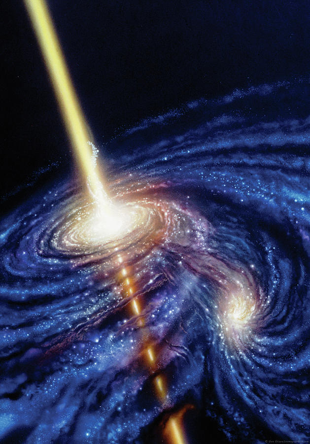 Space Painting - Quasar-B by Don Dixon