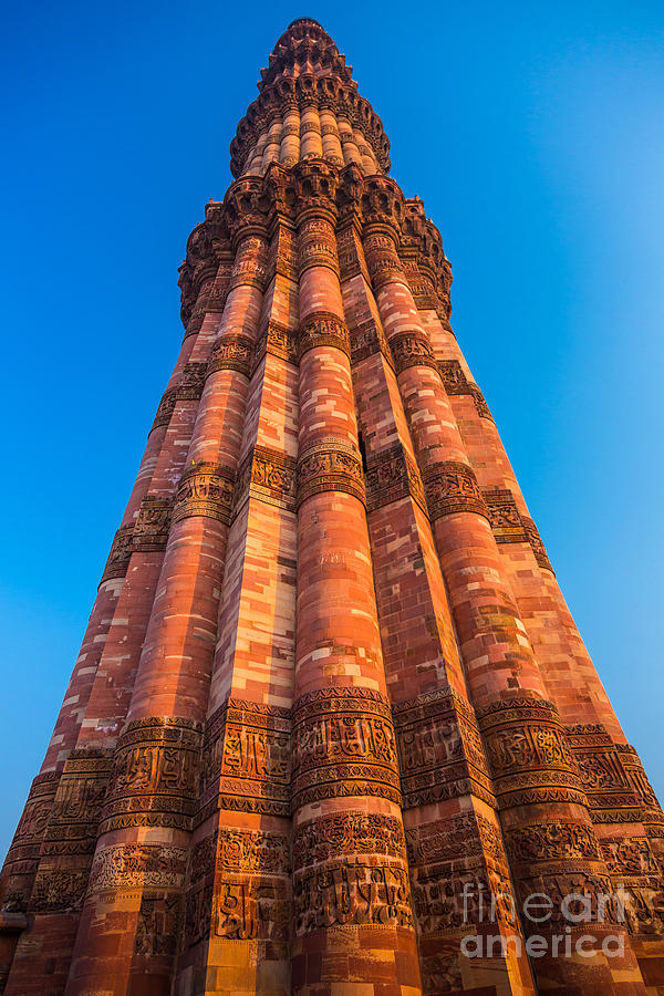 Architecture Photograph - Quatab Minar Tower by Inge Johnsson