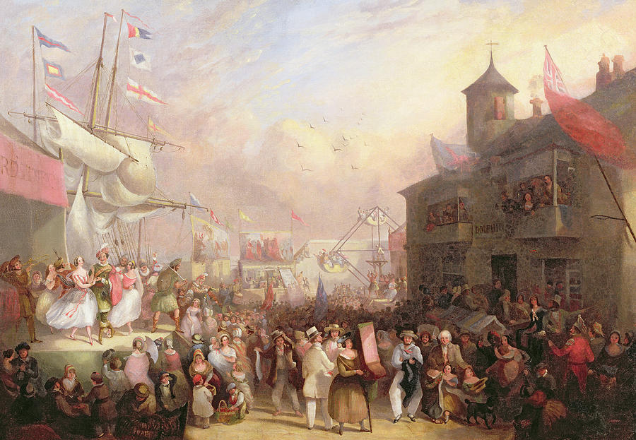 Flag Painting - Quay Fair by John Grenfell Moyle
