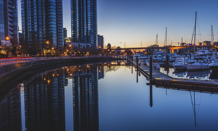 Quayside Marina before Sunrise Photograph by Andy Konieczny