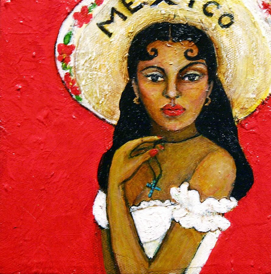Figurative Painting - Que Linda by Ci Ci Segura Gonzalez Figurative Painting - Que Linda by Ci Ci Segura Gonzalez