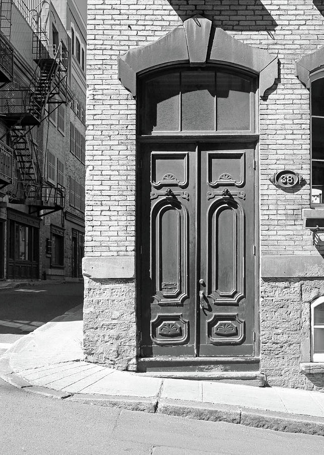 Quebec City Doorway Photograph by Brooke T Ryan