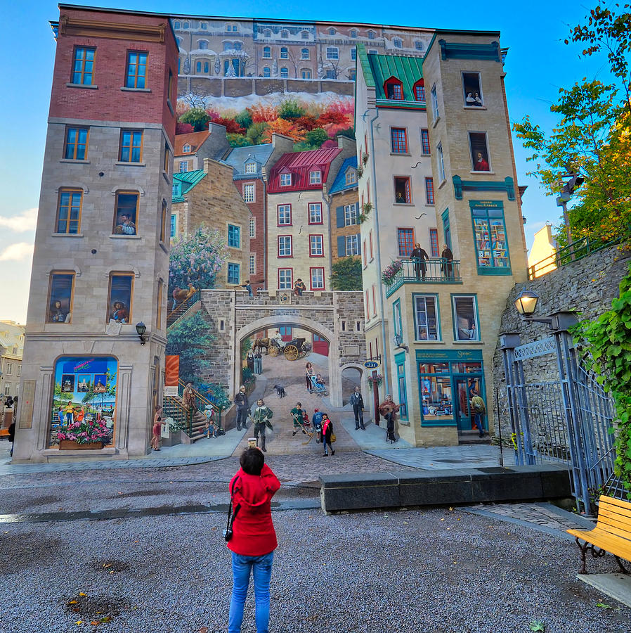 Quebec City Mural Photograph by Farol Tomson