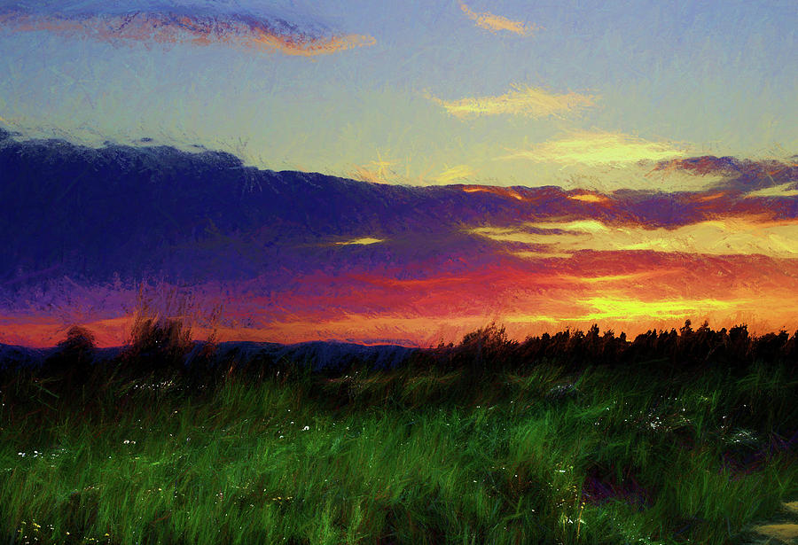 Quebec Sunset  Digital Art by Scott Carlton
