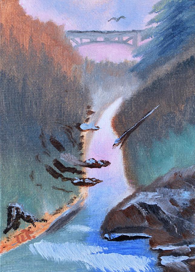 Quechee Gorge,Vermont 2 Painting by Warren Thompson
