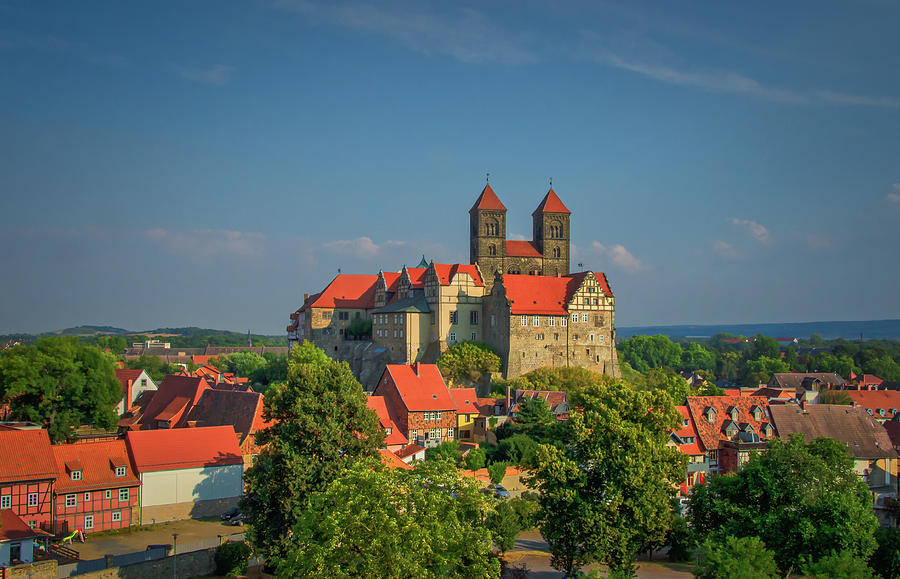 Quedlinburg Abbey, Germany in the Evening Sun Photograph by Ina ...