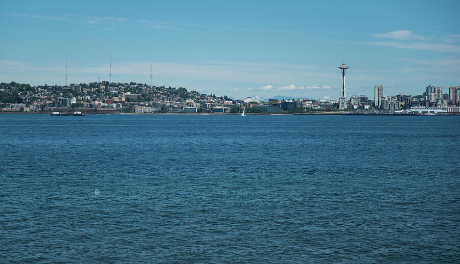 Queen Anne Hill and Space Needle Photograph by Tom Cochran
