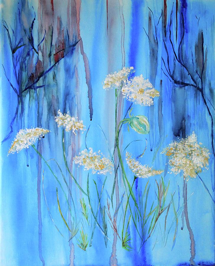 Queen Annes Lace  Painting by AR Annahita