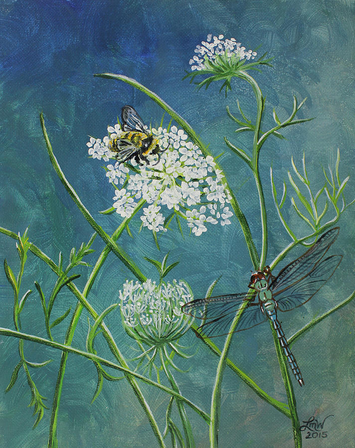 Queen Anne's Lace Painting by Laura Wilson - Pixels