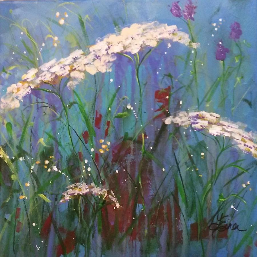 Queen Anns Lace Painting by Terri Einer