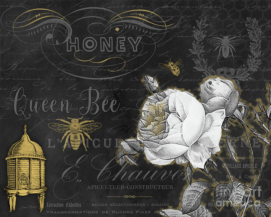 Queen Bee-A Painting by Jean Plout