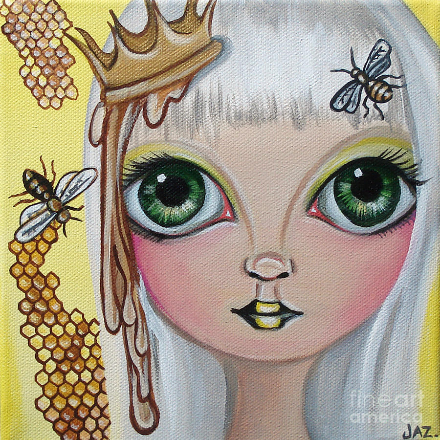 Surrealism Painting - Queen Bee by Jaz Higgins