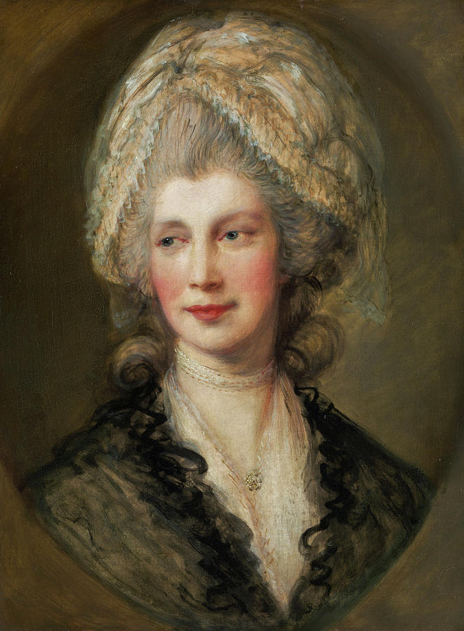 Thomas Gainsborough Painting - Queen Charlotte by Thomas Gainsborough