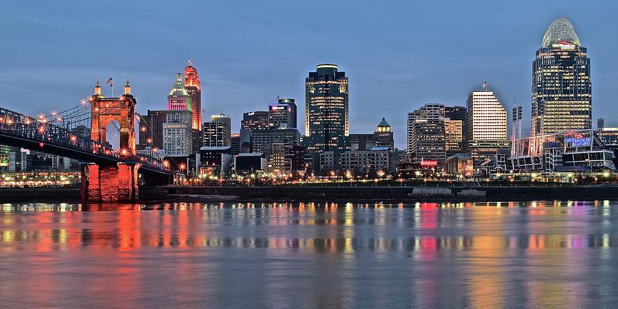 Queen City Evening Panoramic Photograph by Frozen in Time Fine Art Photography