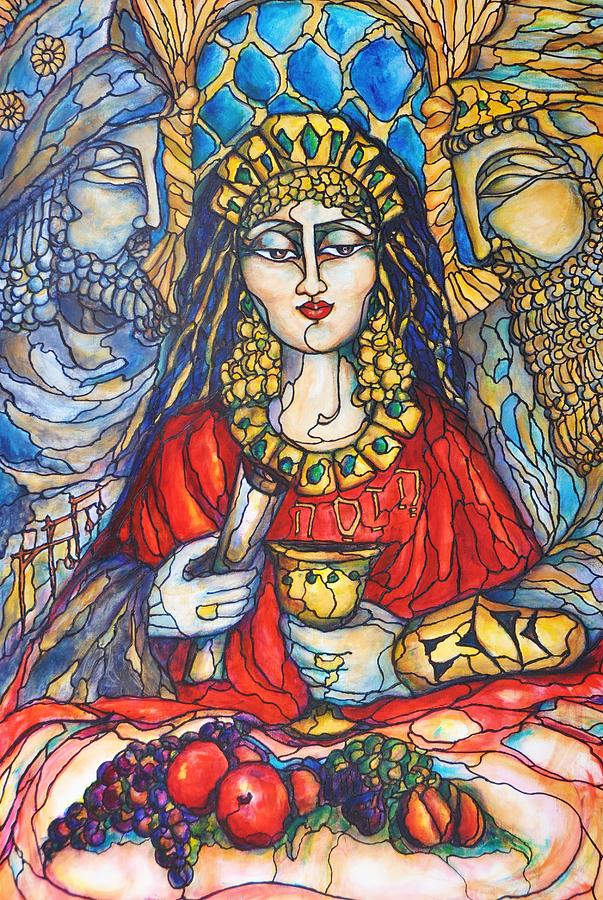 Queen Esther Painting by Rae Chichilnitsky