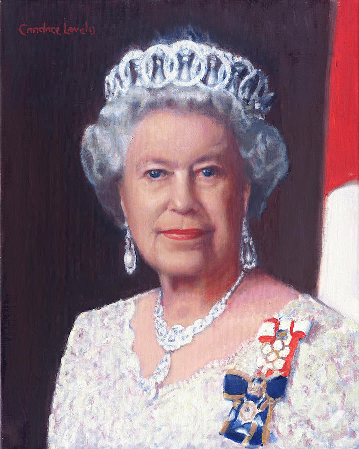 Queen for Canadian Citizens Painting by Candace Lovely
