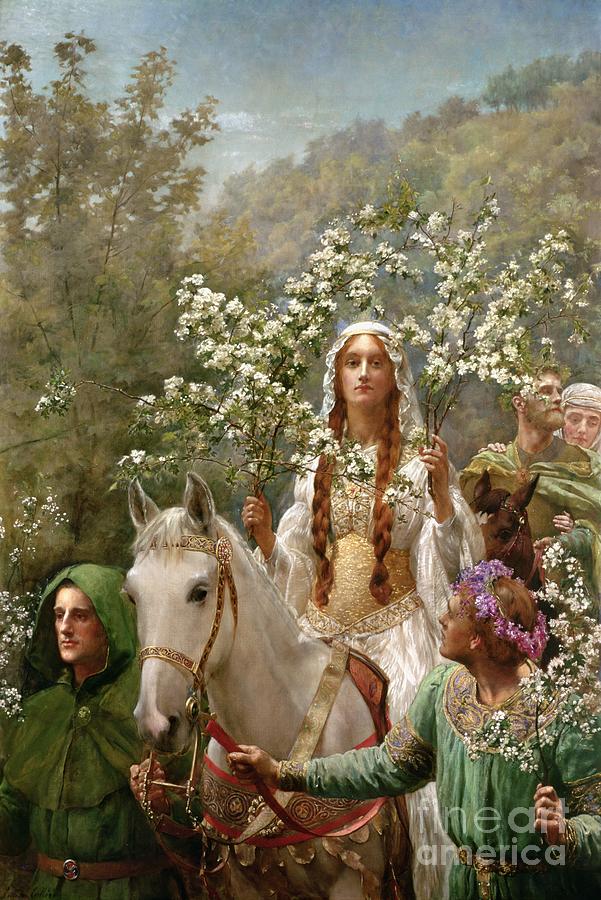 Queen Painting - Queen Guinevere by John Collier