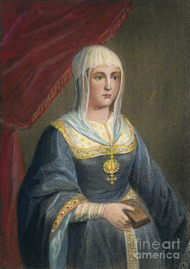 Queen Drawing - Queen Isabella I by Granger