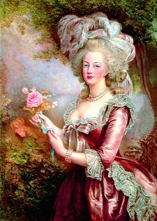 Queen Painting - Queen Marie - Antoinette After Madame Vigee - Lebrun by Gert J Rheeders