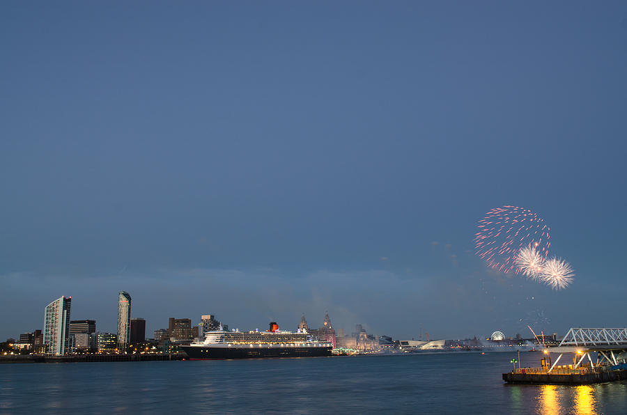 Queen Mary 2 celebrates #175 Photograph by Spikey Mouse Photography