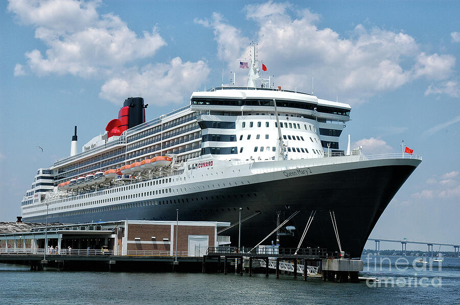 Queen Mary 2 Cunard Cruise Ship Photograph